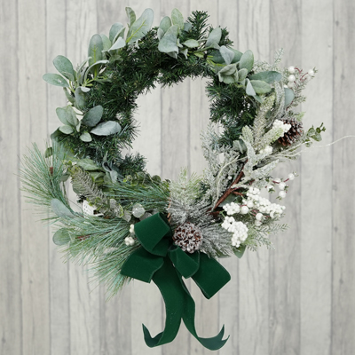 Christmas Frosty Wreath Design