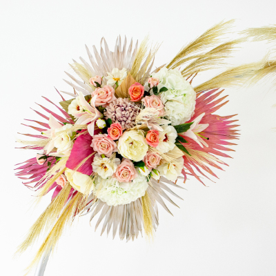 Floral Swag Hoop Design